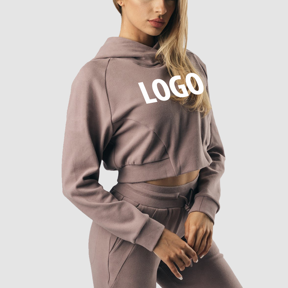 Women Crop Top Hoodies