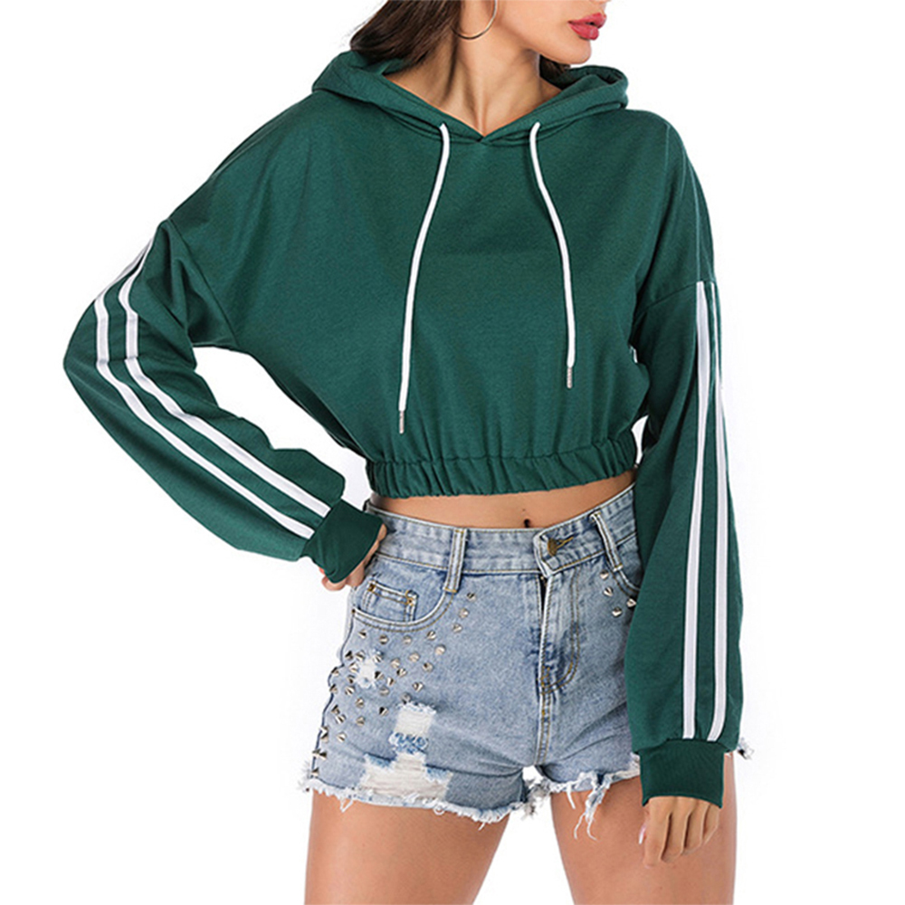 Women Crop Top Hoodies